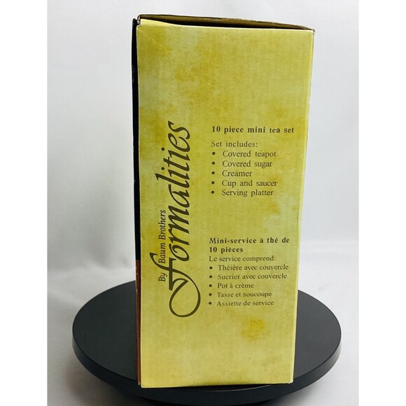 Tea Set Holly Christmas Design MINIATURE Vintage Formalities by Baum Bros - Picture 8 of 10